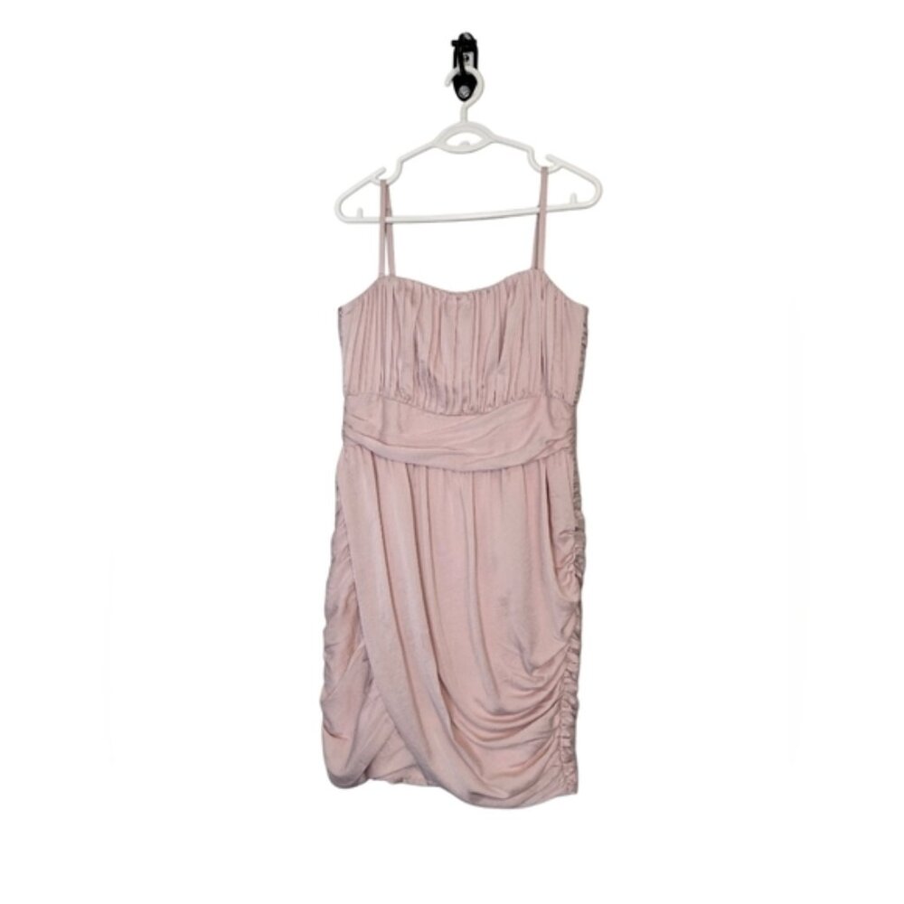 H & M Pedal Pink Bodycon Spagehtti Strap Prom Wedding Spring Soft Girl Size 12